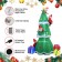 8FT Santas Climbing A Tree Inflatable