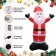 10FT Santa with String Light Inflatable