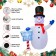 8FT Snowman with Sign Inflatable