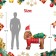 4FT  Inflatable Santa Dog and Tree with LED lights