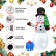 8FT LED  Snowman with Tree and Gift bag Inflatable