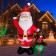8FT LED inflatable Santa Claus with gift box with bear