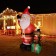 8FT LED inflatable Santa Claus with gift box with bear