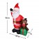 8FT LED inflatable Santa Claus with gift box with bear