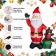 8FT LED inflatable Santa Claus with gift box with bear