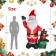 8FT LED inflatable Santa Claus with gift box with bear