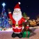 8FT LED inflatable Santa Claus with gift box with bear