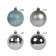 Combo 55Pc Christmas Ornament-Blue/Silver
