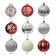 50 Pk Christmas Ornament Dec Orn Set- Mix Color