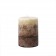 3 x 4 Inch Tritone Brown Scented Pillar Candle