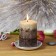 3 x 4 Inch Tritone Brown Scented Pillar Candle