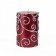 3 x 4 Inch Red Scroll Pillar Candle (12pcs/Case) Bulk