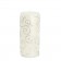3 x 6 Inch White Scroll Pillar Candle