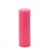 2 x 6 Inch Hot Pink Pillar Candle