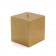 3 x 3 Inch Metallic Bronze Gold Square Pillar Candles