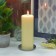 3 x 8 Inch Ivory Pillar Candle