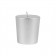 Metallic Silver Votive Candles (12pc/Box)