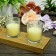 Ivory Round Glass Votive Candles (12pc/Box)