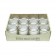 White Round Glass Votive Candles (12pc/Box)