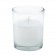 White Round Glass Votive Candles (12pc/Box)