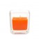 Orange Square Glass Votive Candles (96pcs/Case) Bulk