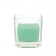 Aqua Square Glass Votive Candles (12pc/Box)