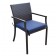 Midnight Blue Cafe Curved Stacking Chairs Cushion