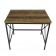 Set of 3 Rectangle Wood & Metal  End Table