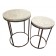 Bellie Shell Table-Set of 2