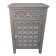 30 InchH Grey Wooden Console Table