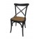 34 InchH Black Wooden Chair