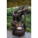 Tree Trunk and Urns Water Fountain with Led Light