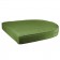 Santa Maria Espresso Wicker Rocker Chair with Hunter Green Cushion - Set of 2