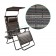 Set of 2 Oversized Zero Gravity Chair with Sunshade and Drink Tray - Black and Tan