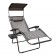 Set of 2 Oversized Zero Gravity Chair with Sunshade and Drink Tray - Black and Tan