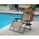 Oversized Zero Gravity Chair with Sunshade and Drink Tray - Tan