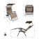 Set of 2 Oversized Zero Gravity Chair with Sunshade and Drink Tray - Tan