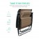 Set of 2 Oversized Zero Gravity Chair with Sunshade and Drink Tray - Tan
