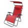 Oversized Zero Gravity Chair with Sunshade and Drink Tray - Red