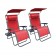 Set of 2 Oversized Zero Gravity Chair with Sunshade and Drink Tray