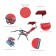 Oversized Zero Gravity Chair with Sunshade and Drink Tray - Red