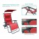 Oversized Zero Gravity Chair with Sunshade and Drink Tray - Red