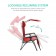 Oversized Zero Gravity Chair with Sunshade and Drink Tray - Red