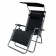 Oversized Zero Gravity Chair with Sunshade and Drink Tray - Black