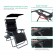 Set of 2 Oversized Zero Gravity Chair with Sunshade and Drink Tray - Black