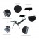 Oversized Zero Gravity Chair with Sunshade and Drink Tray - Black