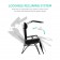 Oversized Zero Gravity Chair with Sunshade and Drink Tray - Black