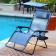 Oversized Zero Gravity Chair with Sunshade and Drink Tray - Blue