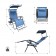 Oversized Zero Gravity Chair with Sunshade and Drink Tray - Blue