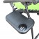 Set of 2 Oversized Zero Gravity Chair with Sunshade and Drink Tray - Lime Green